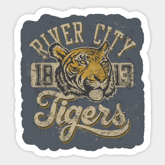 River City - Tigers Sticker by viSionDesign